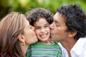 Step-parent adoption, mom, stepdad and son.